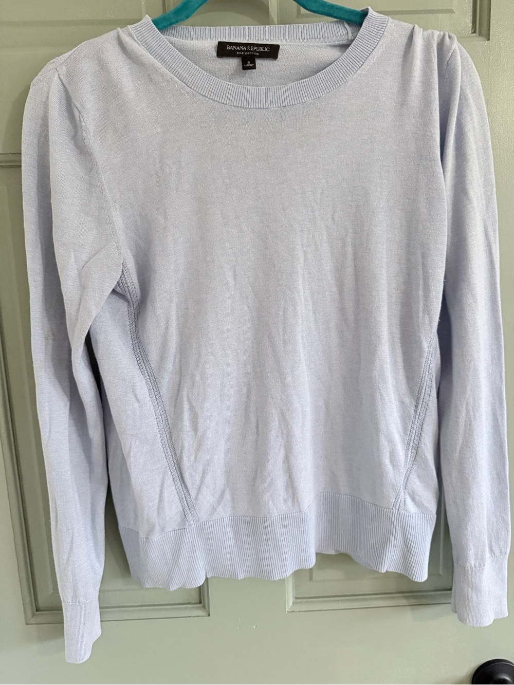 Banana Republic Pale Blue Silk/cotton blend Sweater